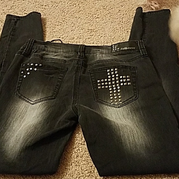 Dollhouse Jeans Great Pair Of Dollhouse Skinny Jeans Black Sz 7